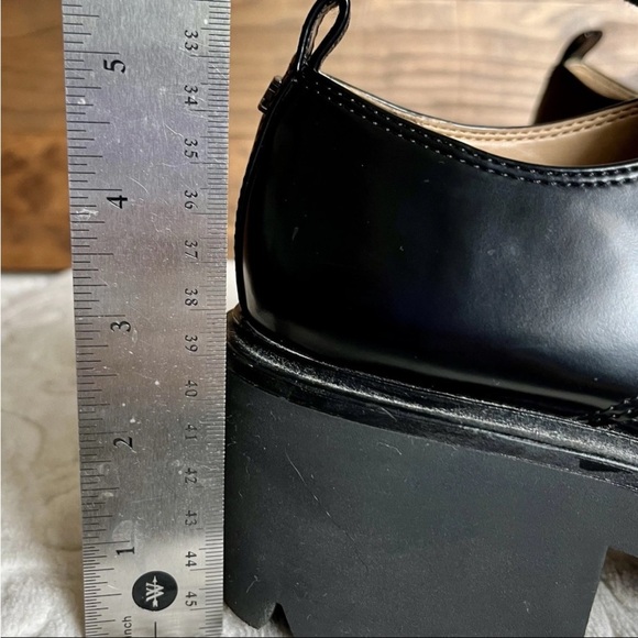 Sam Edelman Monna Sz 8 Black Lug Sole Loafers Y2K Platform Emo EUC H8502S1001 - Picture 12 of 13
